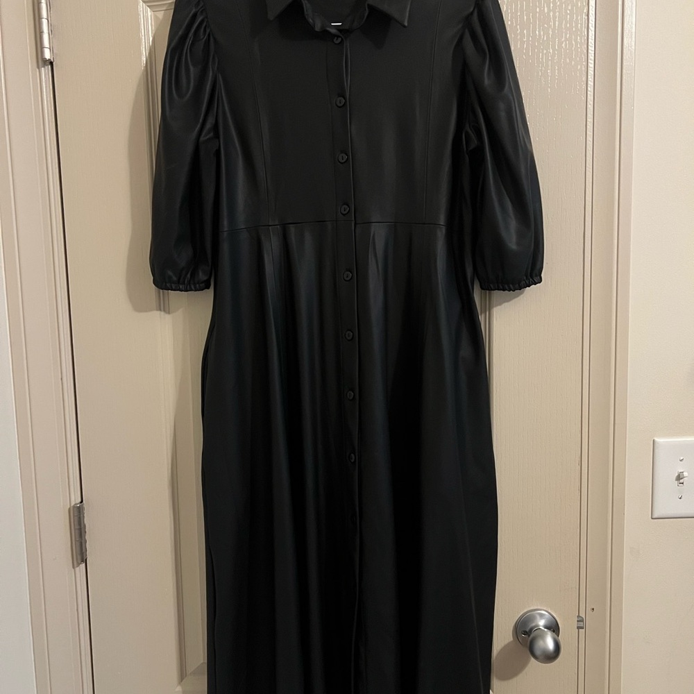 Elegant Black Dress (looks like soft leather)